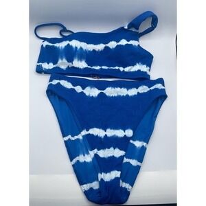 Lucky Brand‎ Tie Dye 2 Piece High Waisted Bikini Sample Piece